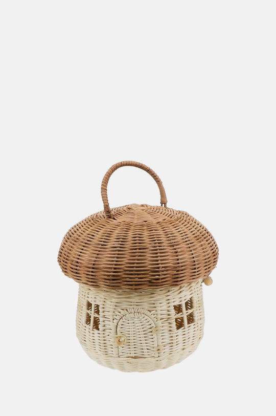 Rattan Mushroom House Basket