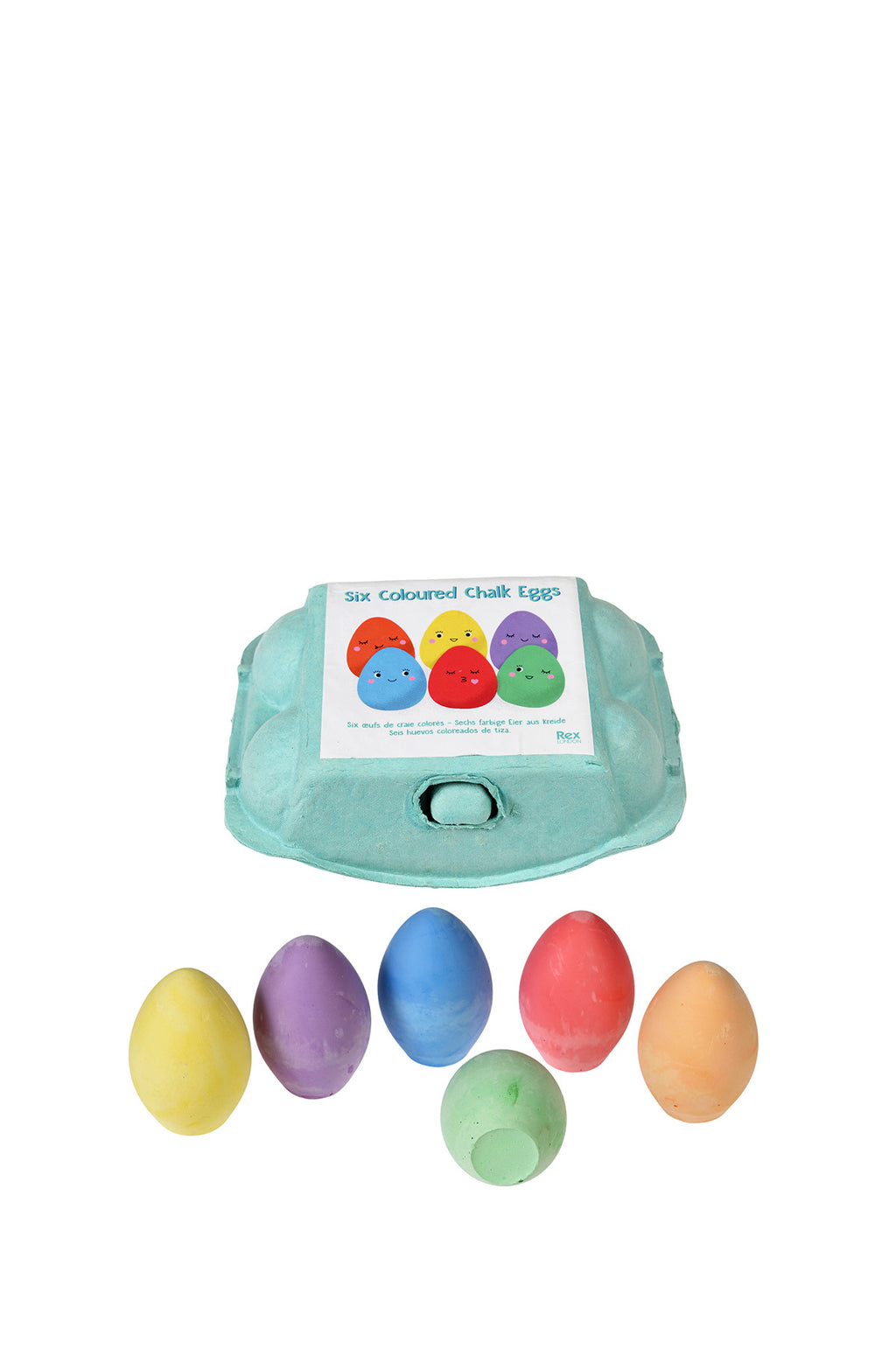 Six Coloured Chalk Eggs by Rex London The Hambledon