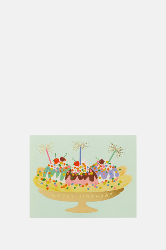 Banana Split Birthday Card