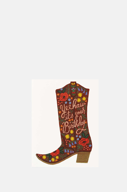Birthday Boot Card