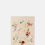 Rifle Paper Co Floral Here For You Card.