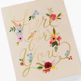 Floral Here For You Card