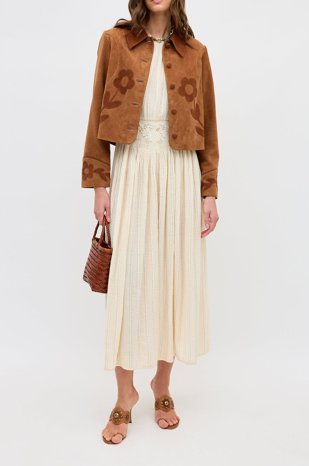 Alayah Dress Sienna Lace Embroidery Cream