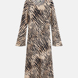 Rixo Amal Dress Cooper Tiger Beige.