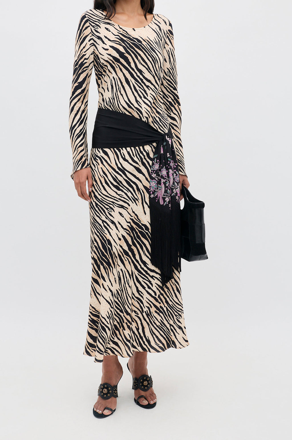 Amal Dress Cooper Tiger Beige