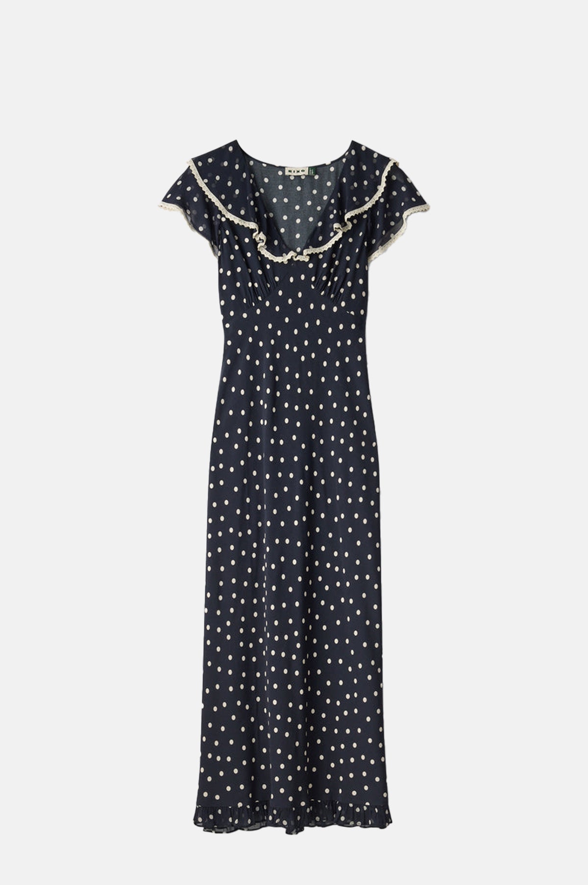 Rixo Bethea Dress Layla Dot Navy.