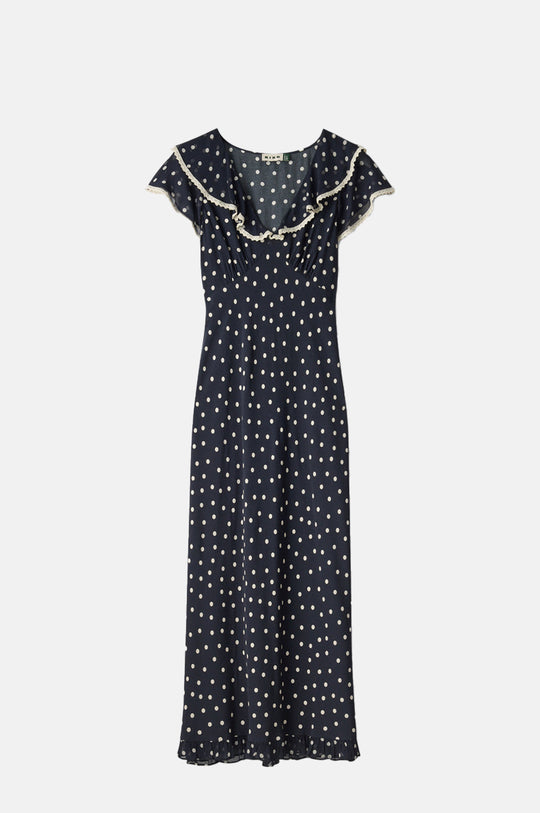 Bethea Dress Layla Dot Navy