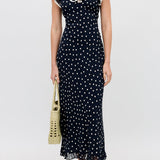 Bethea Dress Layla Dot Navy
