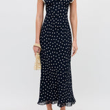 Bethea Dress Layla Dot Navy