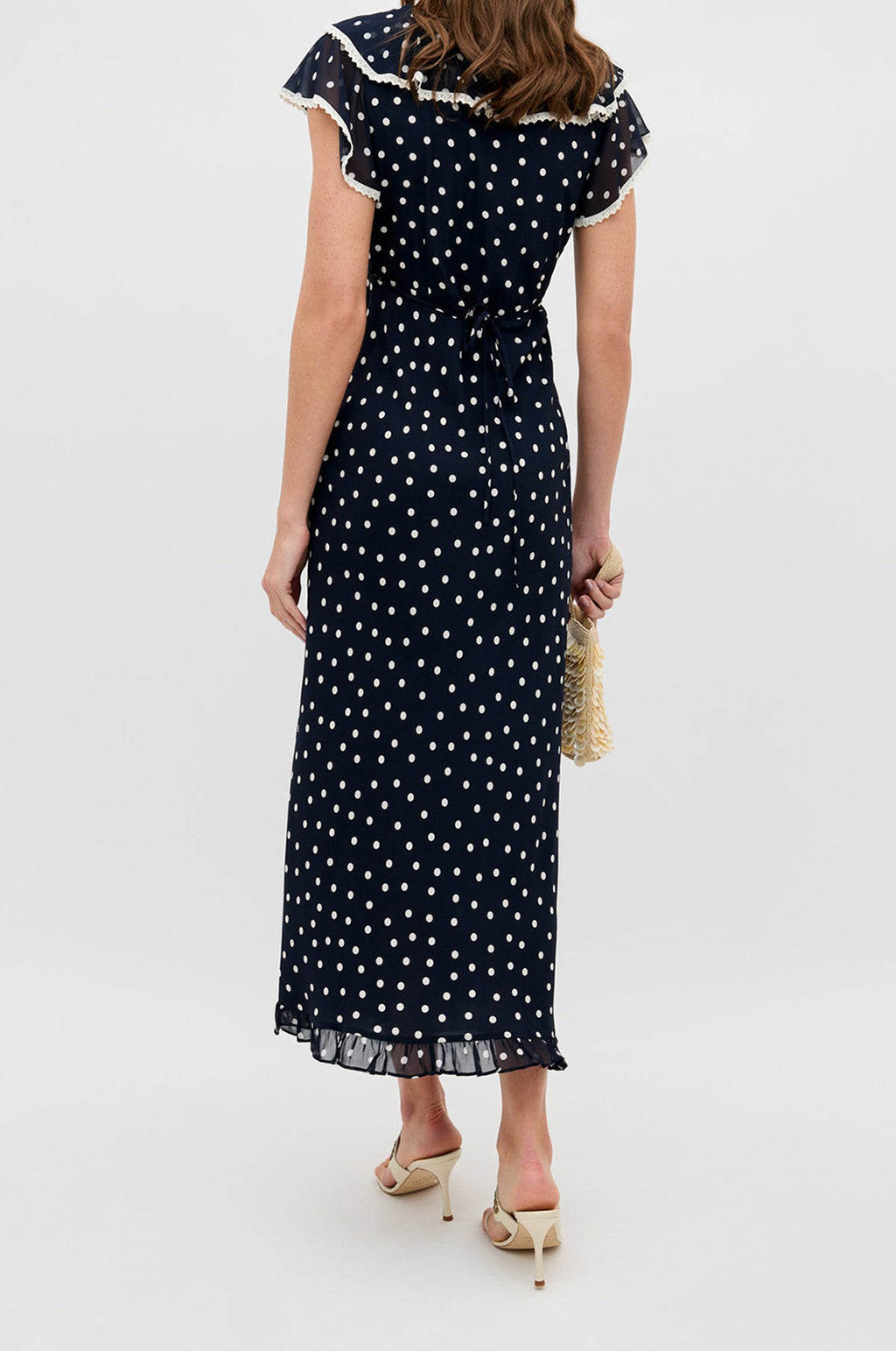 Bethea Dress Layla Dot Navy