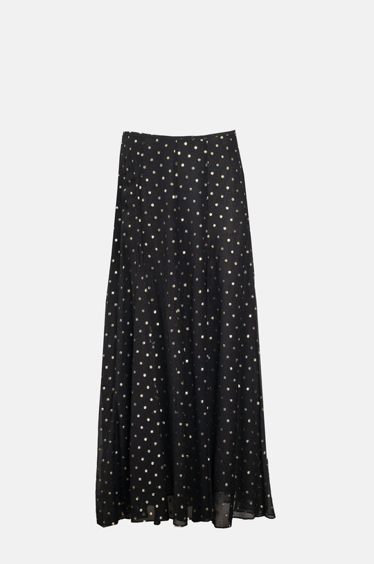 Billy Skirt Gold Spot Black