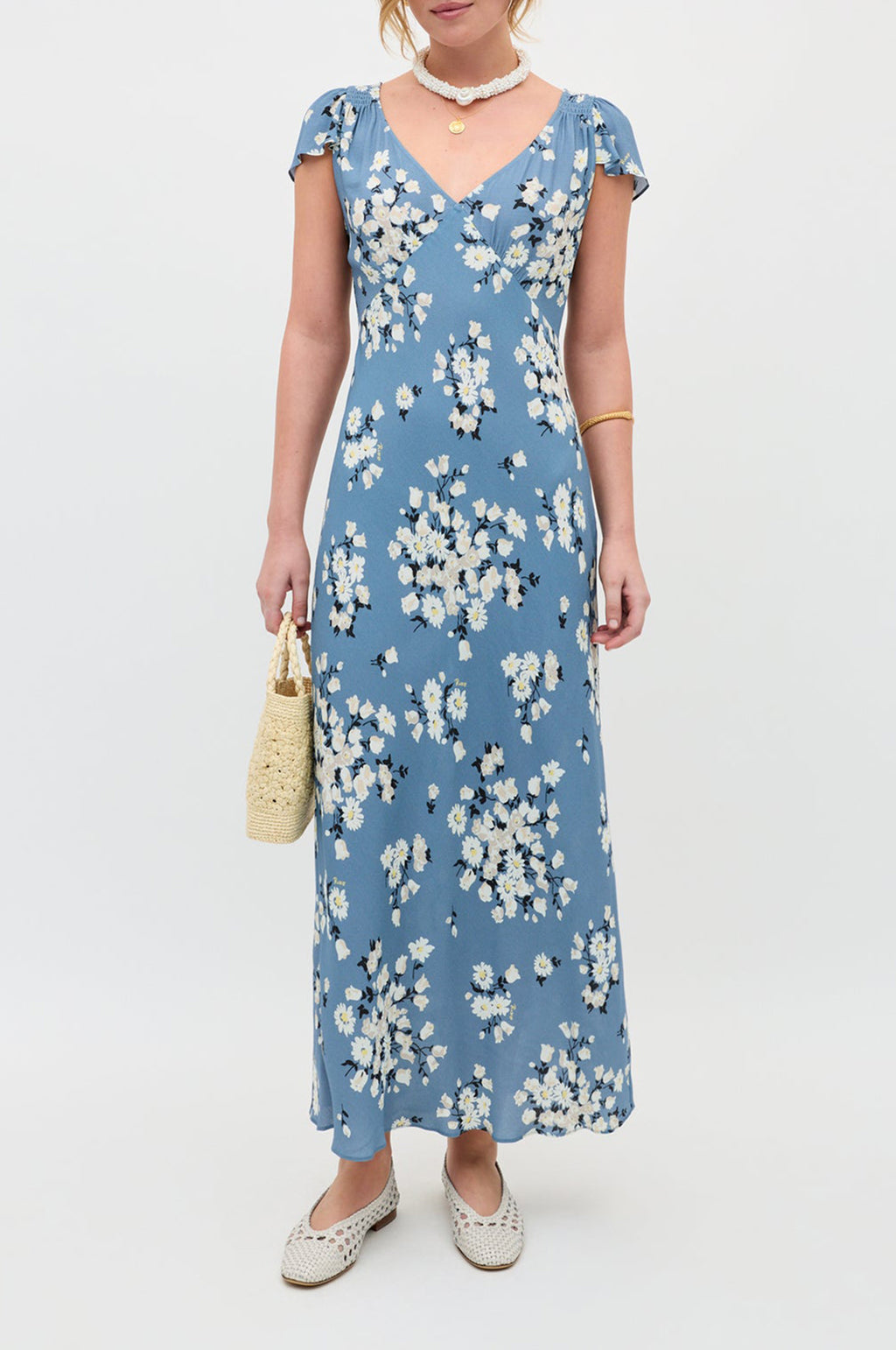 Cathy Dress Chelsea Amelia Bouquet Blue