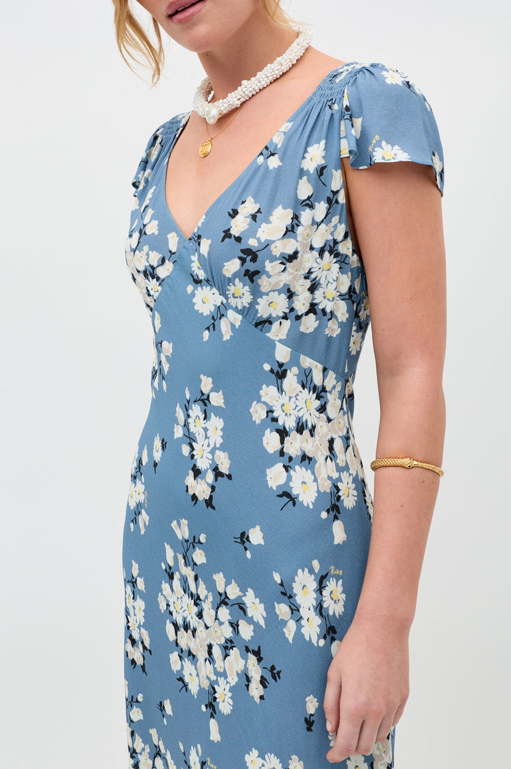 Cathy Dress Chelsea Amelia Bouquet Blue