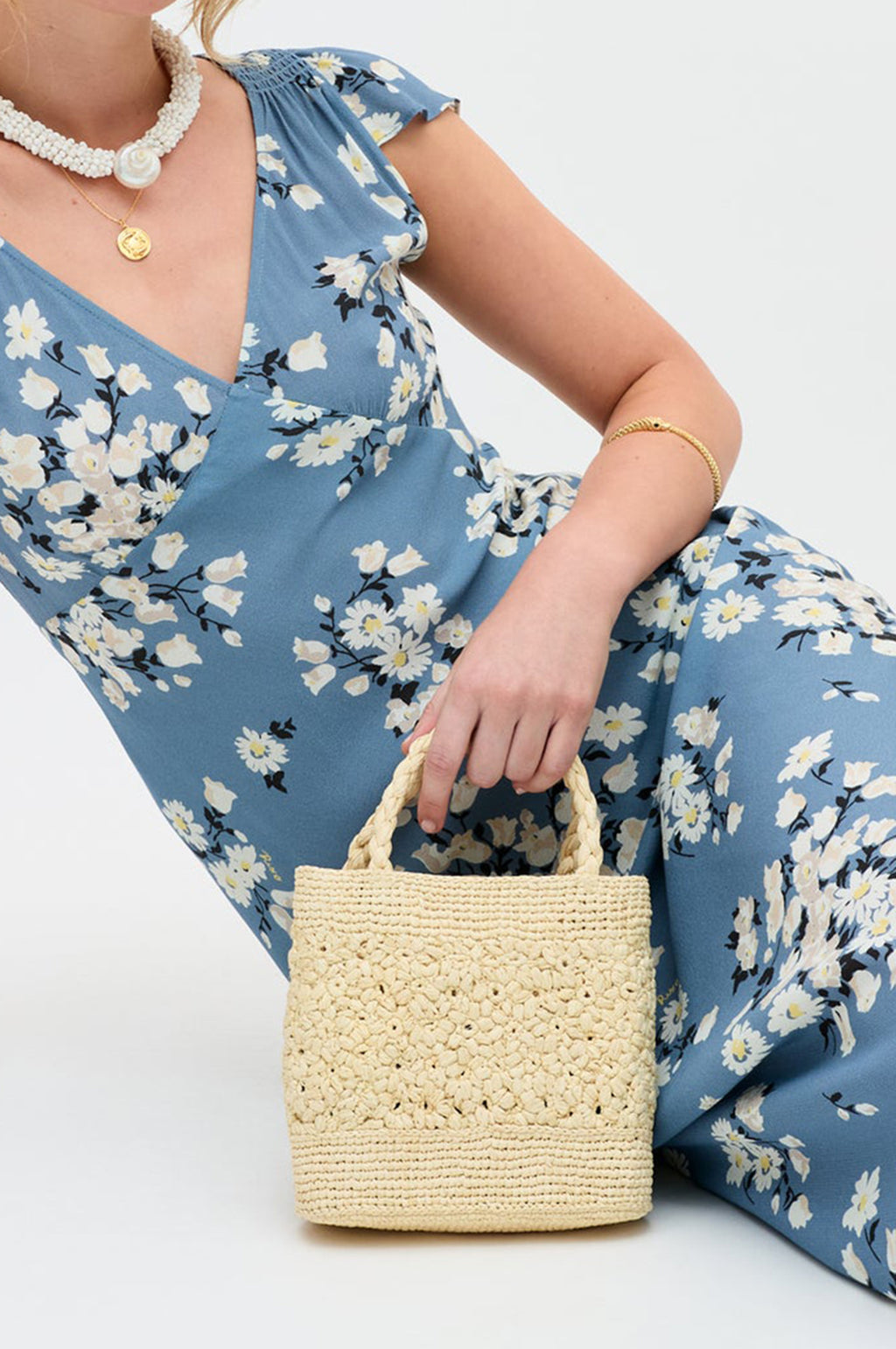 Cathy Dress Chelsea Amelia Bouquet Blue