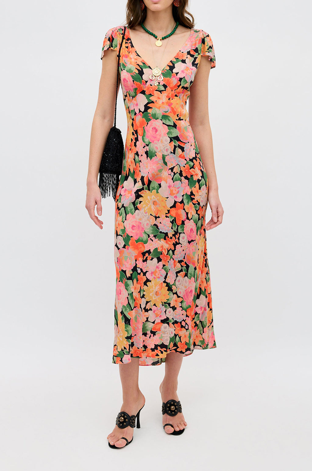 Cathy Dress Chelsea Floral Black