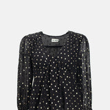 Rixo Ethel Top Gold Spot Black.