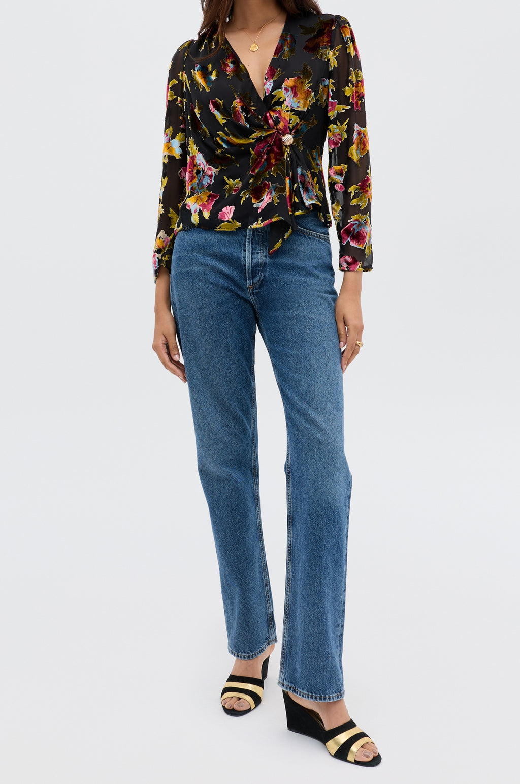 Everlyn Top Countryside Devore Black