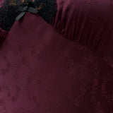 Fern Dress Floral Trail Jacquard Wine