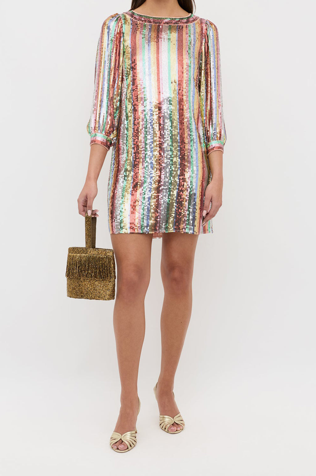 Laurie Dress Dixie Stripe Embellishment Multi