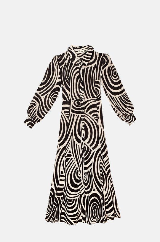 Maddison Dress Whirlpool Mono