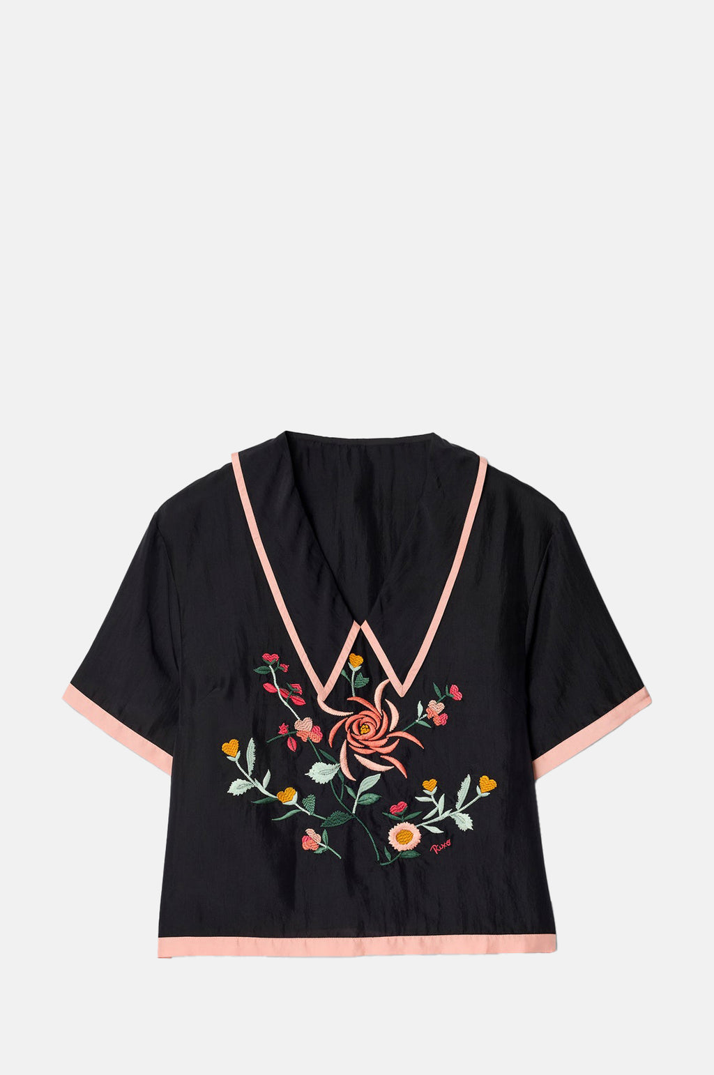 Rixo Nicolina Top Frida Embroidery.