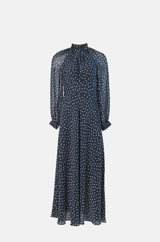 Paige Dress Layla Dot Navy