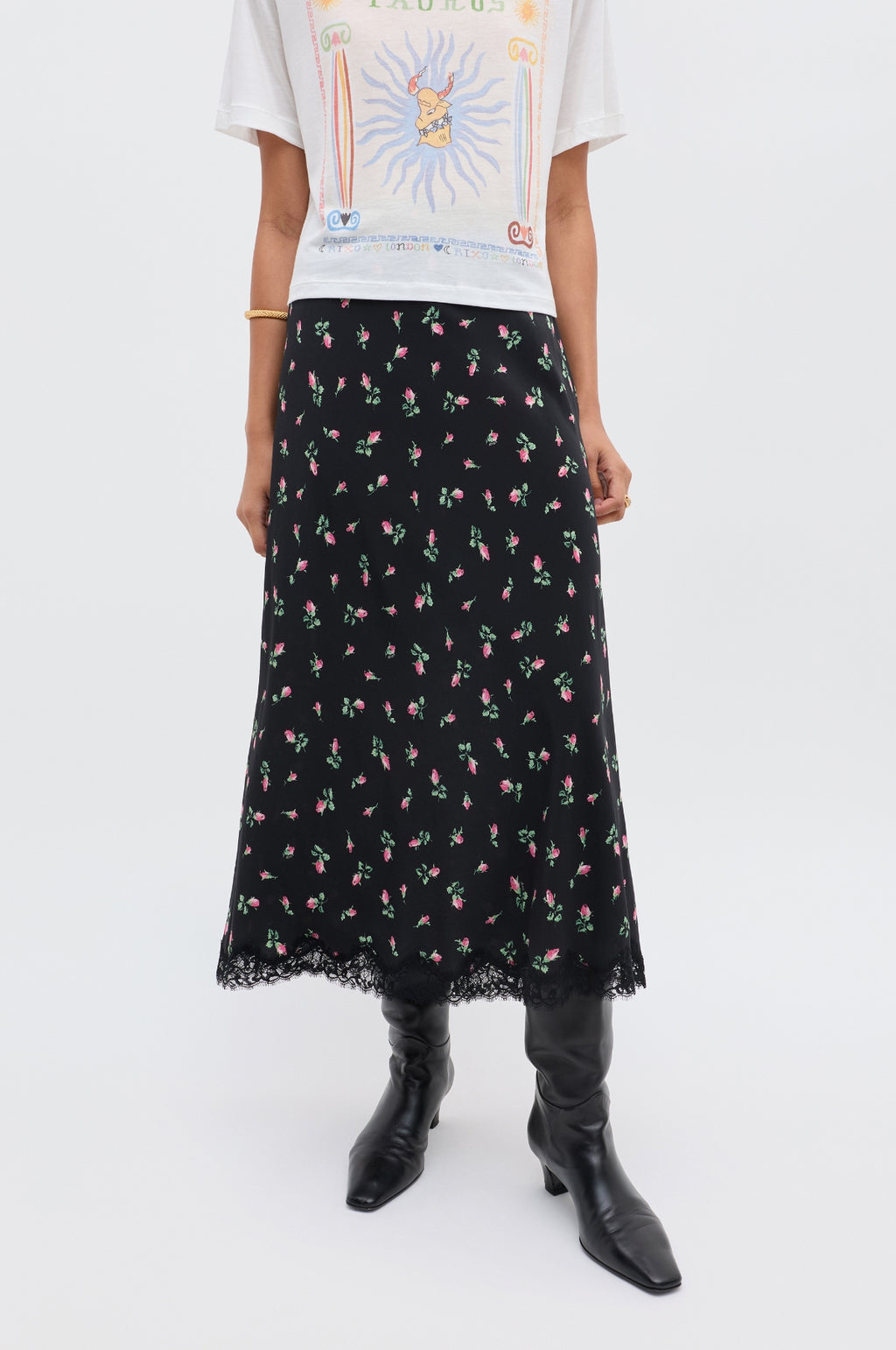 Stassie Skirt Sienna Bud Black