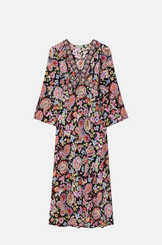 Tania Dress Cara Floral Black