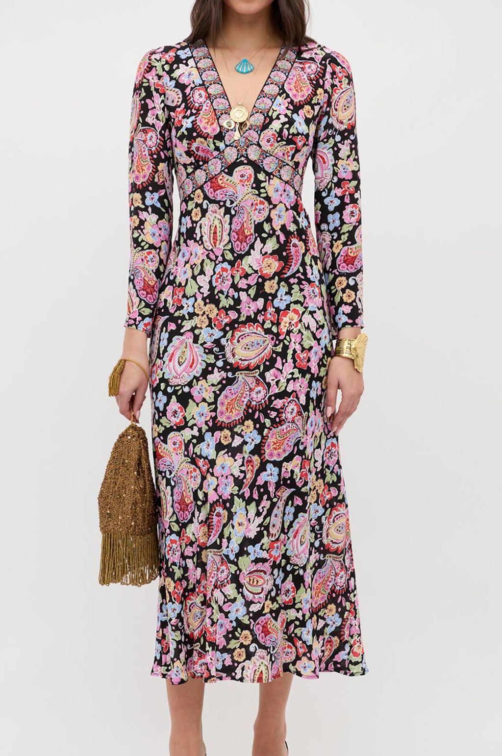 Tania Dress Cara Floral Black
