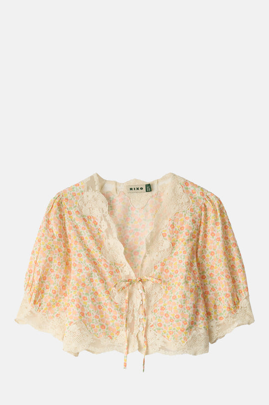 Ursula Top Katie Floral Cream