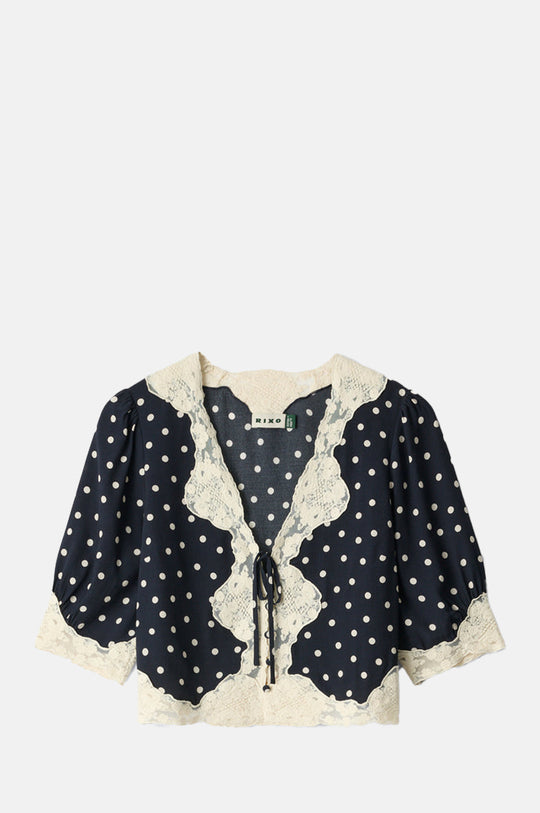 Ursula Top Layla Dot Navy