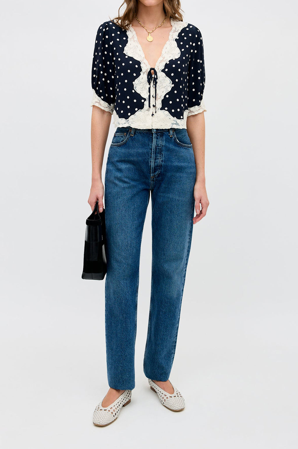 Ursula Top Layla Dot Navy
