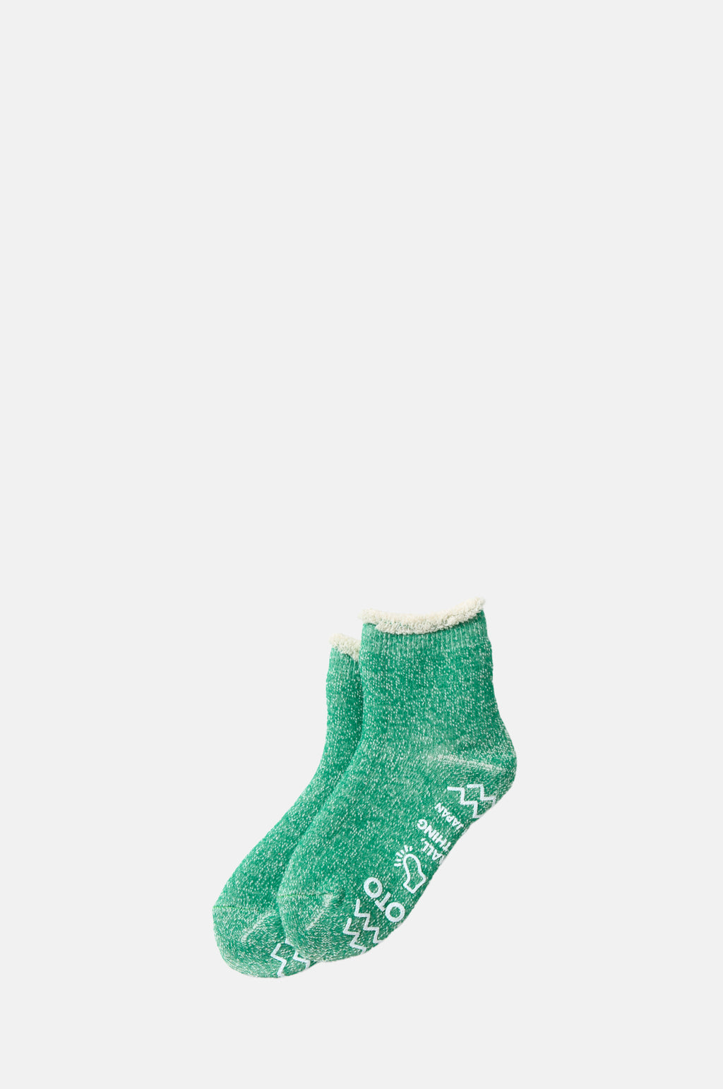 RoToTo Kids Double Face Room Socks Green.