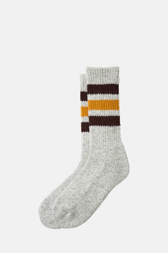 Oldschool Work Boot Socks Brown/Gold