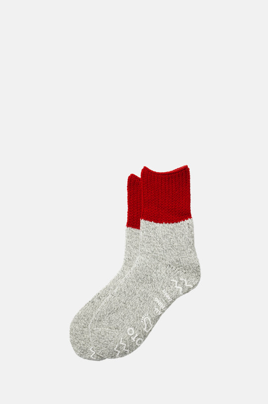 Retro Winter Room Socks Red/Gray