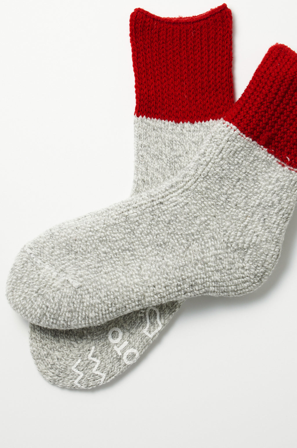 Retro Winter Room Socks Red/Gray