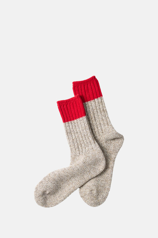 Merino Wool Ragg Socks Red