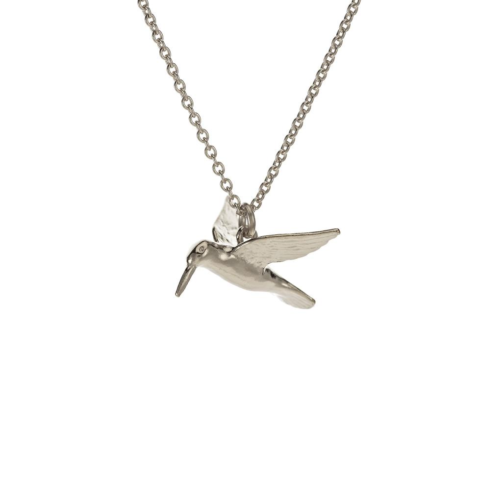 A.M. Hummingbird Necklace Silver