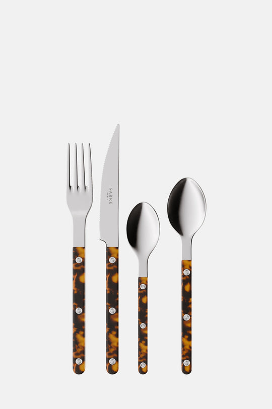 4 Pieces Cutlery Set Bistrot Tortoise