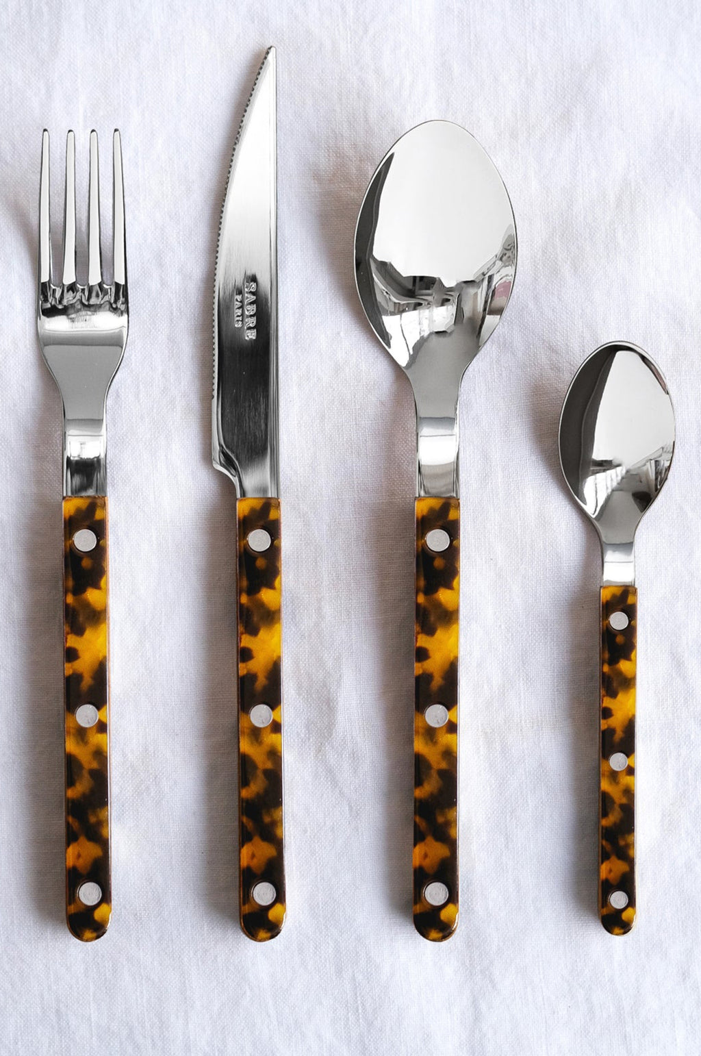 4 Pieces Cutlery Set Bistrot Tortoise