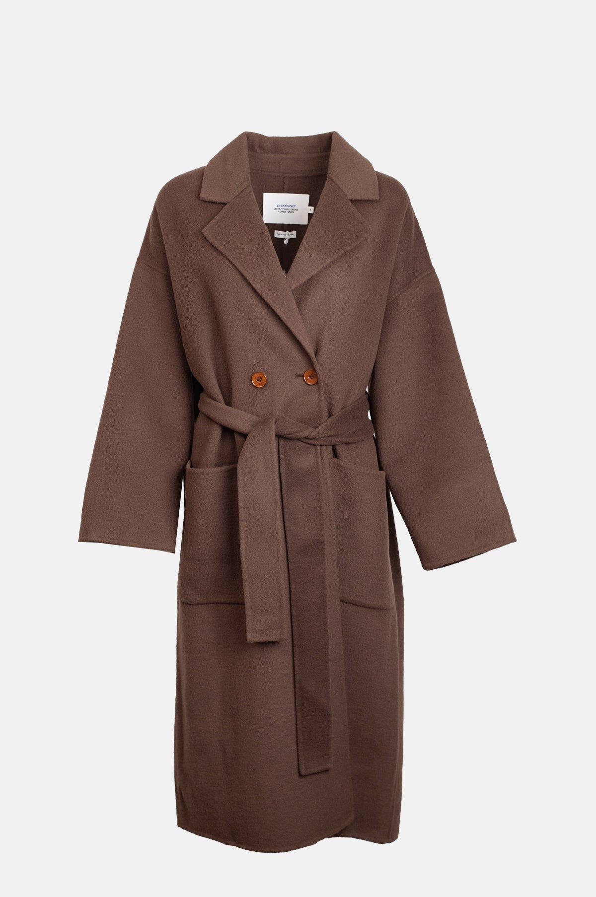 Sacrecoeur Angele Double Face Coat Marron.