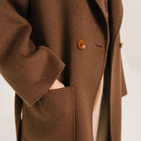Angele Double Face Coat Marron