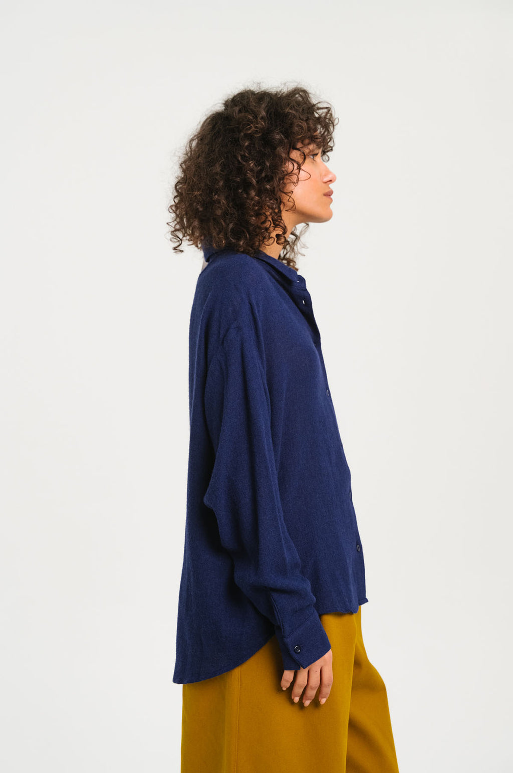 Enora Wool Shirt Bleu