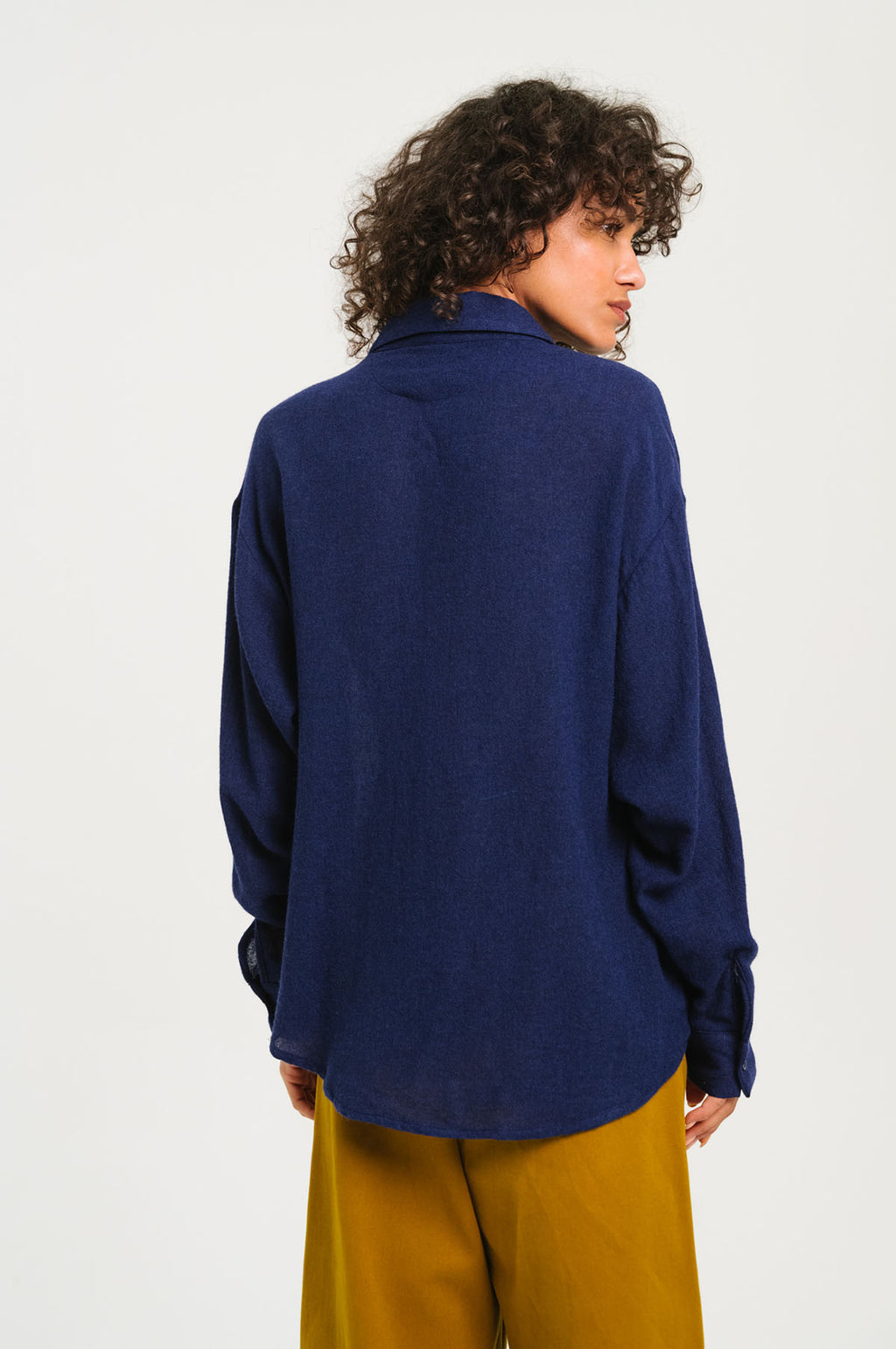 Enora Wool Shirt Bleu