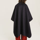 Selena Double Face Cape Bleu