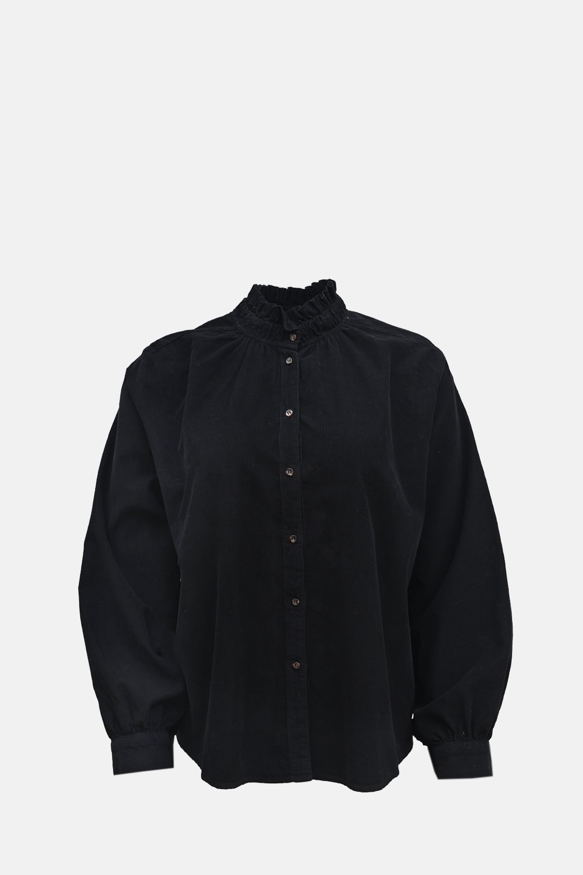 Scarecoeur Soline Velvet Blouse Noir.