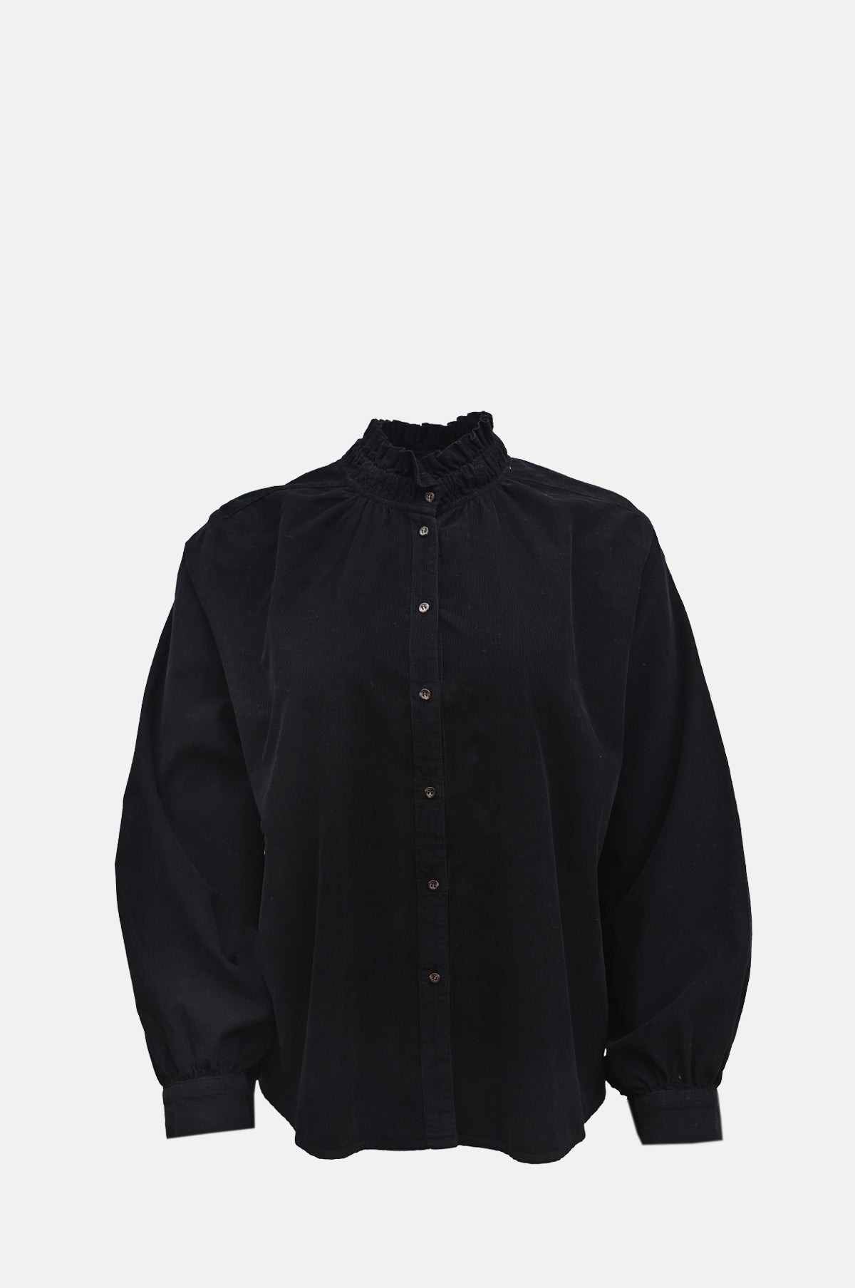 Scarecoeur Soline Velvet Blouse Noir.