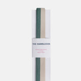 Sand and Forest Green Bicolor Cotton Ribbon 25mmx5m.