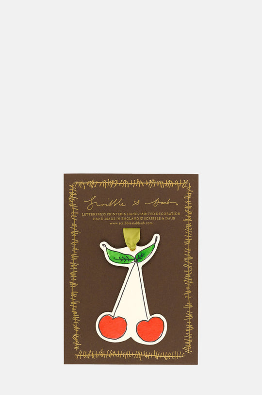 Cherries Christmas Decoration/Gift Tag