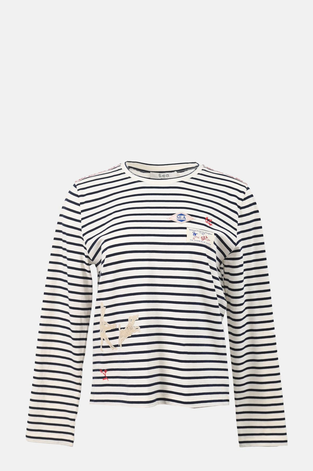 Sea New York Athena Solid Long Sleeve T Shirt Multi.